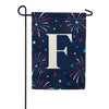 America Forever Patriotic Fireworks Monogram Garden Flag