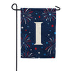 America Forever Patriotic Fireworks Monogram Garden Flag