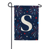 America Forever Patriotic Fireworks Monogram Garden Flag