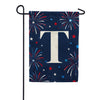 America Forever Patriotic Fireworks Monogram Garden Flag