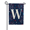 America Forever Patriotic Fireworks Monogram Garden Flag