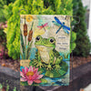 America Forever Frog on Lily Pad Enjoy Little Things Garden Flag