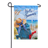 America Forever Hello Summer Beach Chair Coastal Garden Flag