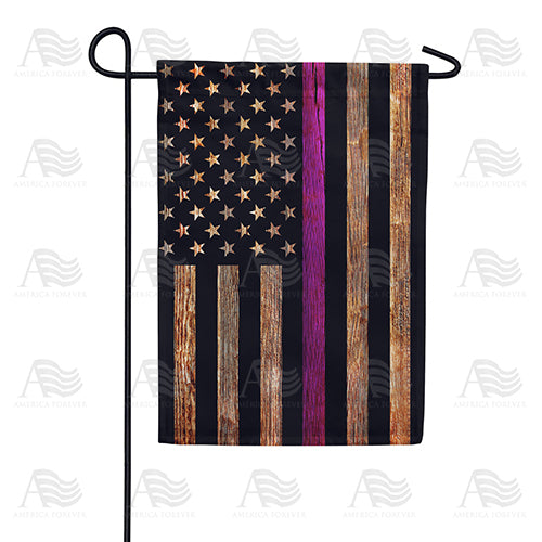 America Forever Thin Pink Line Garden Flag