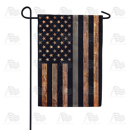 America Forever Thin Gray Line Garden Flag