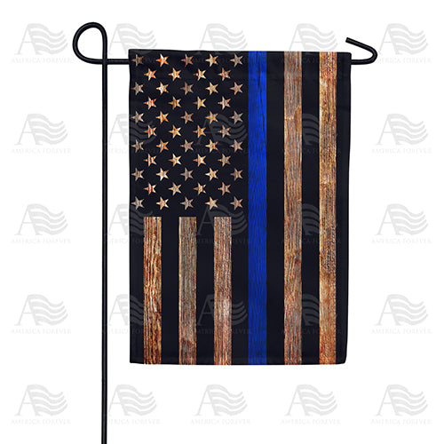 America Forever Thin Blue Line Garden Flag