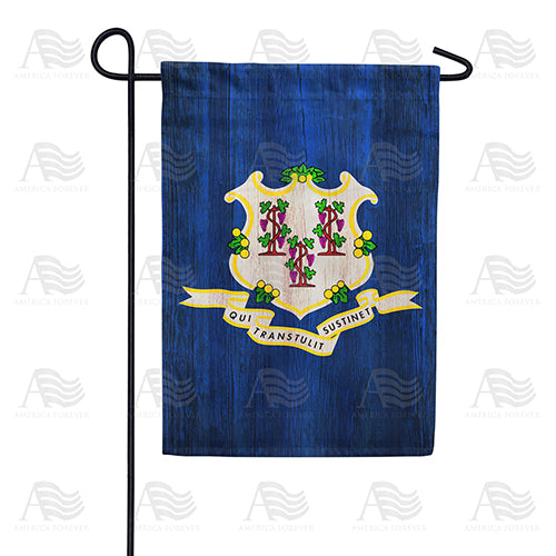 America Forever Connecticut State Wood-Style Garden Flag