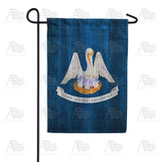 America Forever Louisiana State Wood-Style Garden Flag
