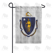 America Forever Massachusetts State Wood-Style Garden Flag