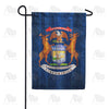 America Forever Michigan State Wood-Style Garden Flag