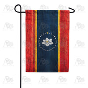 America Forever Mississippi State Wood-Style Garden Flag
