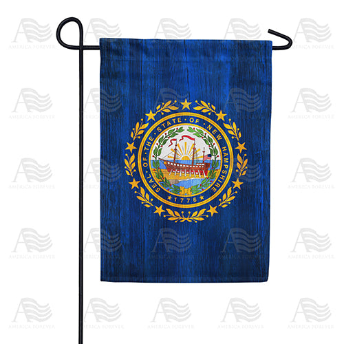 America Forever New Hampshire State Wood-Style Garden Flag