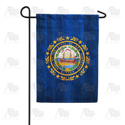 America Forever New Hampshire State Wood-Style Garden Flag