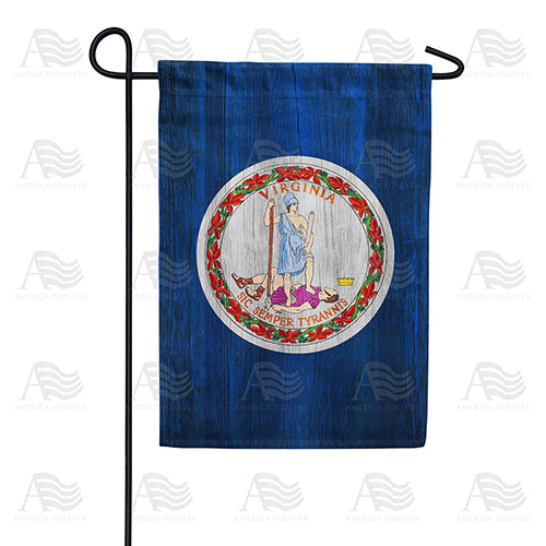 America Forever Virginia State Wood-Style Garden Flag