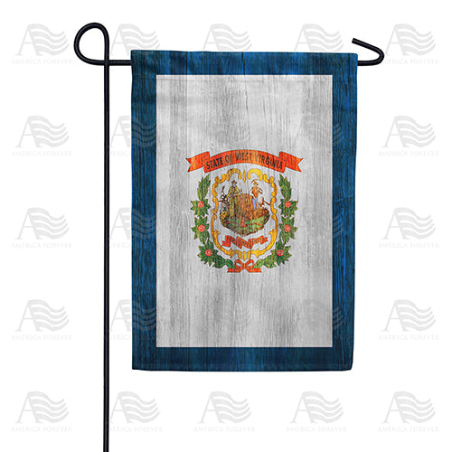 America Forever West Virginia State Wood-Style Garden Flag