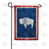 America Forever Wyoming State Wood-Style Garden Flag