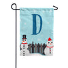 America Forever Let It Snow Backyard Snowmen Monogram Garden Flag
