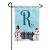 America Forever Let It Snow Backyard Snowmen Monogram Garden Flag