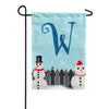 America Forever Let It Snow Backyard Snowmen Monogram Garden Flag