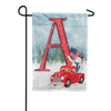 America Forever Happy Holidays America Monogram Garden Flag