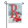America Forever Happy Holidays America Monogram Garden Flag