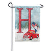 America Forever Happy Holidays America Monogram Garden Flag