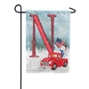America Forever Happy Holidays America Monogram Garden Flag