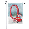 America Forever Happy Holidays America Monogram Garden Flag