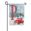 America Forever Happy Holidays America Monogram Garden Flag