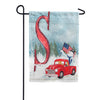 America Forever Happy Holidays America Monogram Garden Flag