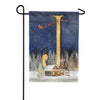 America Forever Santa Is Coming Monogram Garden Flag