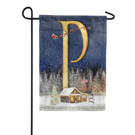 America Forever Santa Is Coming Monogram Garden Flag