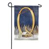 America Forever Santa Is Coming Monogram Garden Flag