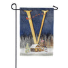 America Forever Santa Is Coming Monogram Garden Flag