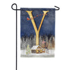 America Forever Santa Is Coming Monogram Garden Flag