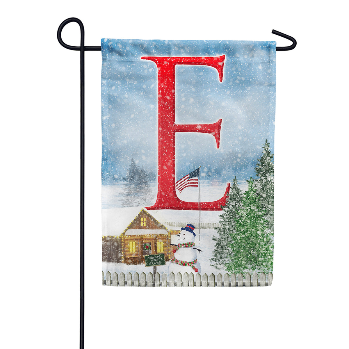 America Forever Christmas Trees For Sale Monogram Garden Flag