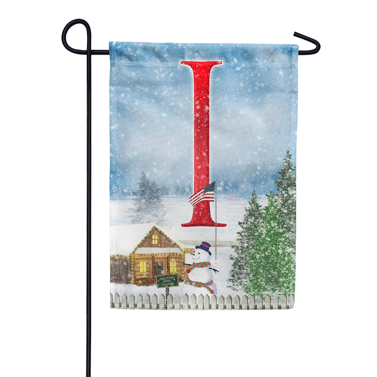 America Forever Christmas Trees For Sale Monogram Garden Flag