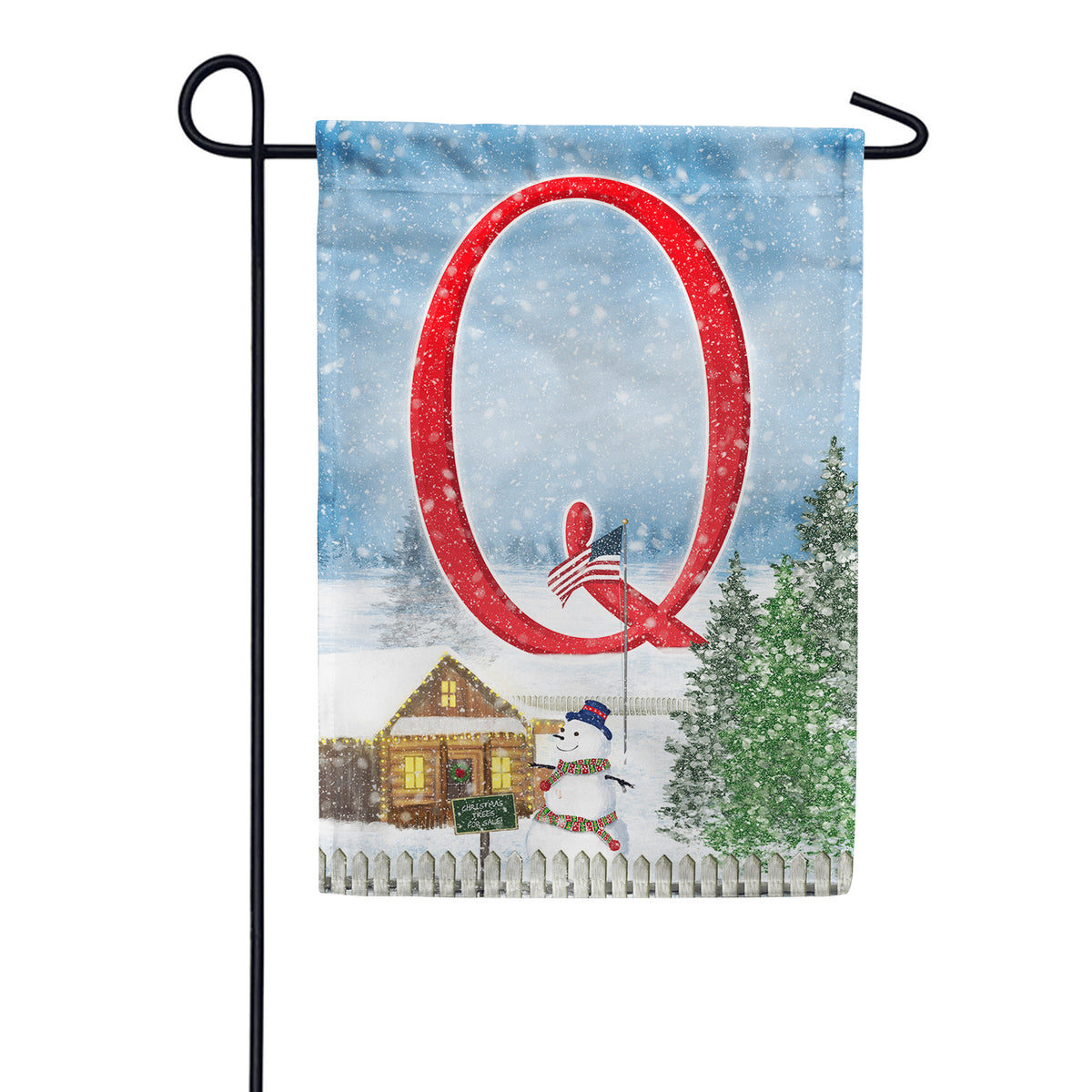 America Forever Christmas Trees For Sale Monogram Garden Flag