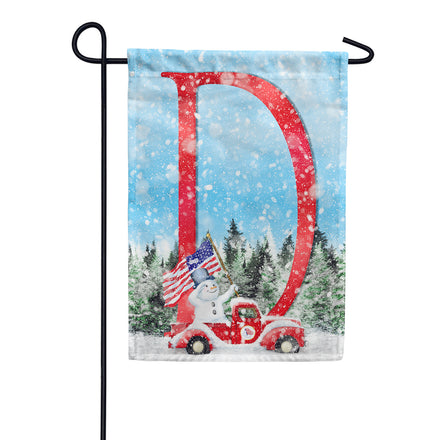 America Forever Stay Warm America Monogram House Flag