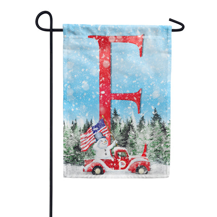 America Forever Stay Warm America Monogram House Flag