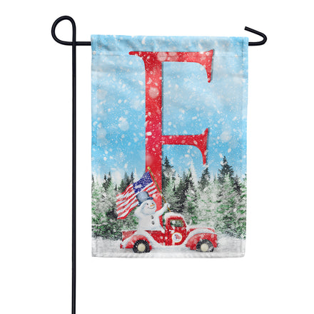 America Forever Stay Warm America Monogram House Flag