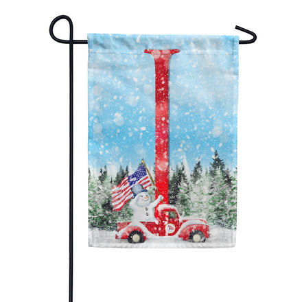 America Forever Stay Warm America Monogram House Flag