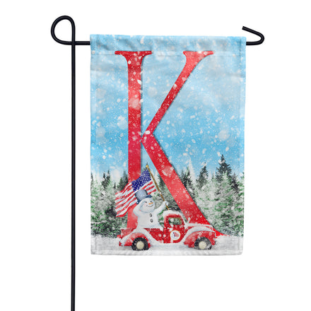 America Forever Stay Warm America Monogram House Flag