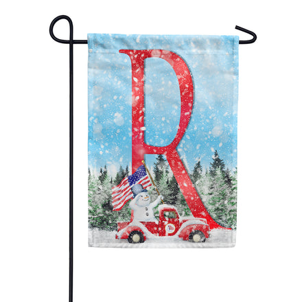 America Forever Stay Warm America Monogram House Flag