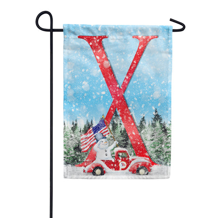 America Forever Stay Warm America Monogram House Flag