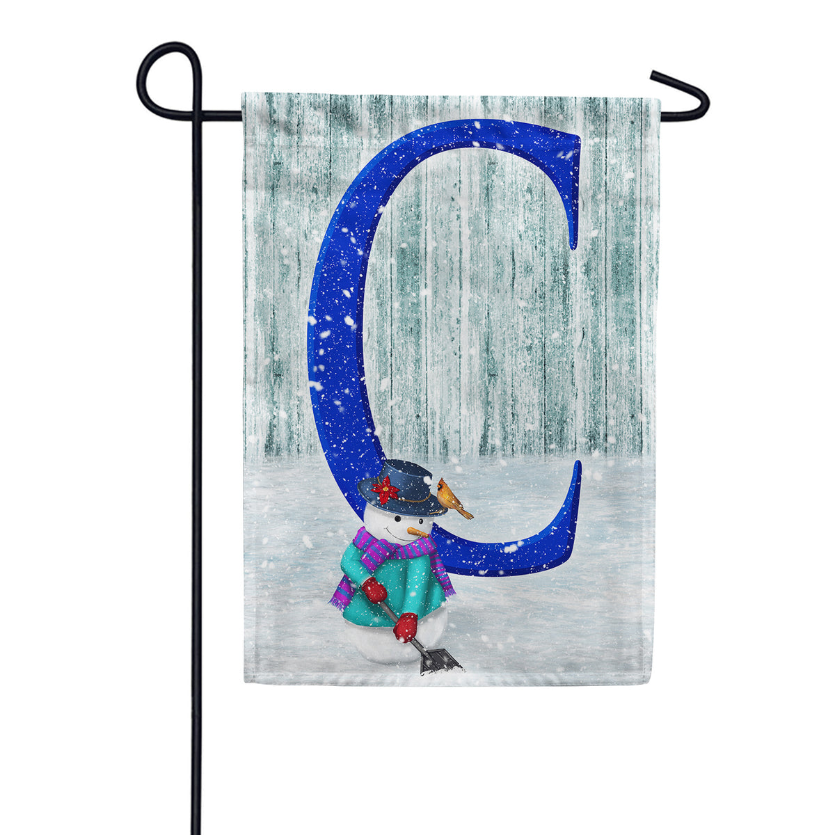 America Forever Just Keep Shovelin' Monogram Garden Flag