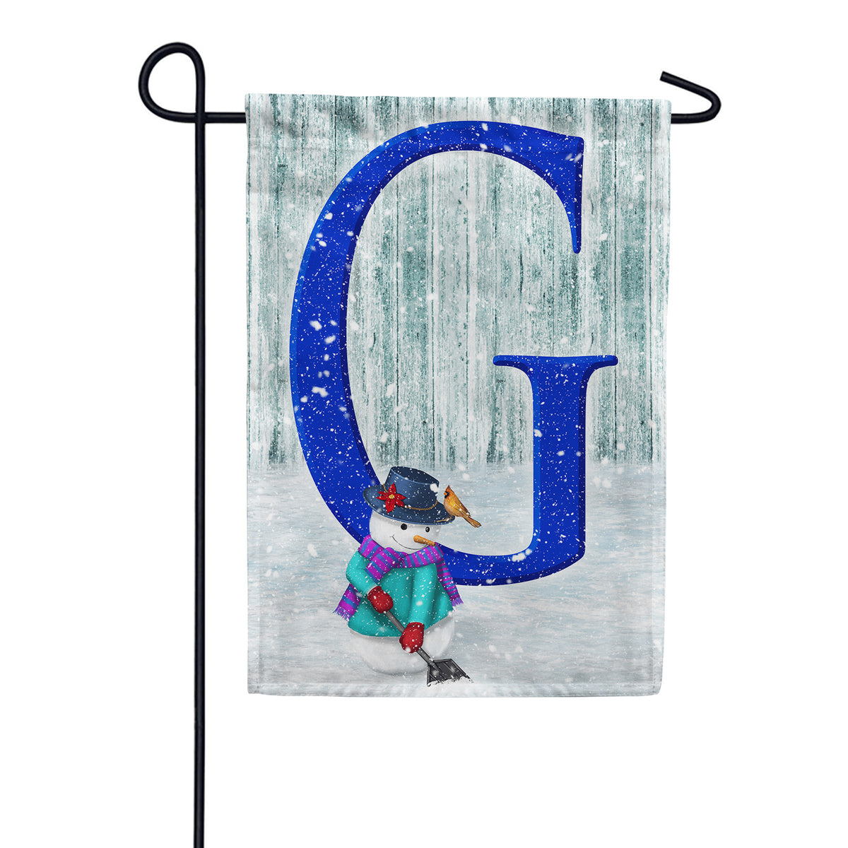 America Forever Just Keep Shovelin' Monogram Garden Flag