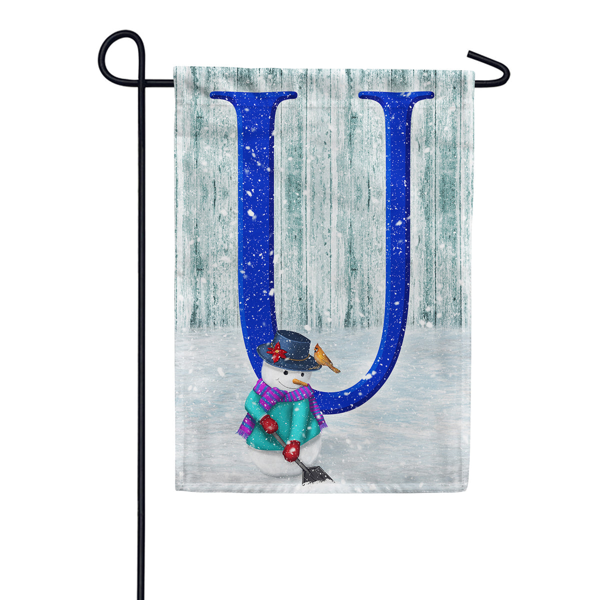 America Forever Just Keep Shovelin' Monogram Garden Flag