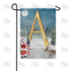America Forever Merry Christmas USA Monogram Garden Flag