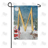 America Forever Merry Christmas USA Monogram Garden Flag